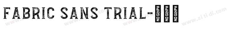Fabric Sans Trial字体转换